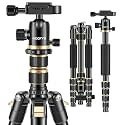 Adofys Professional Special Quality Aluminium Alloy 65 inches/165 Centimeters Camera Travel Tripod Monopod with 360 Degree Ball Head,1/4 inch Quick Shoe Plate and Bag for DSLR up to 10 kilograms