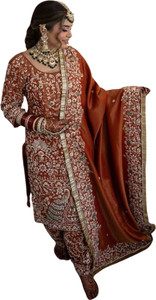ADOLTEXTILE Women Ethnic Top Palazzo Dupatta Set