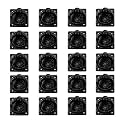 Adonai Hardware 3" "Adonikam Antique Cast Iron Ring Drop Pull (Supplied as 20 Pieces per Pack) - Matte Black