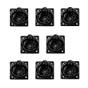 Adonai Hardware 3" "Adonikam Antique Cast Iron Ring Drop Pull (Supplied as 8 Pieces per Pack) - Matte Black