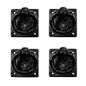 Adonai Hardware 3" "Adonikam Antique Cast Iron Ring Drop Pull (Supplied as 4 Pieces per Pack) - Matte Black