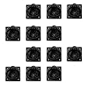 Adonai Hardware 3" "Adonikam Antique Cast Iron Ring Drop Pull (Supplied as 12 Pieces per Pack) - Matte Black