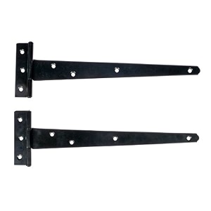 adonai hardware makheloth antique iron light duty t-hinge 10 inch x 2pack black powder coated