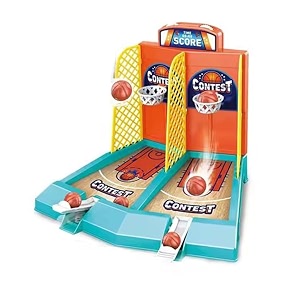adora mini basketball shooting game for kids  tabletop sports game for boys amp girls indoor competitive toy hand-eye coordination training fun family activity birthday gift for ages 3