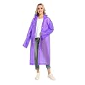 Women's Solid Polyester Double Layer Long Ponchu Raincoat