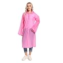 Women's Solid Polyester Double Layer Long Ponchu Raincoat