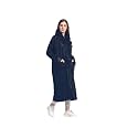 Women's Solid Polyester Double Layer Long Ponchu Raincoat