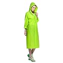 Women's Solid Polyester Double Layer Long Ponchu Raincoat