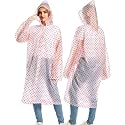 Women's Solid Polyester Double Layer Long Ponchu Raincoat