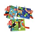 Adore Baby Cloth Books Toys, Touch And Feel Crinkle Cloth Books For Babies, Infants &amp; Toddler, Early Development Interactive Care Gifts For Boys &amp; Girls (Flying Animal), Multi color