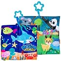 Adore Baby Cloth Books Toys, Touch and Feel Crinkle Cloth Books for Babies, Infants &amp; Toddler, Early Development Interactive Care Gifts for Boys &amp; Girls (Pack of 2 Marine and Latest Land Animal Each)