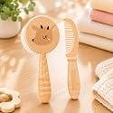 Adore Jungle Fun Brush and Comb Set | Newborn Scalp Grooming Product for Infant Toddler Kids &amp; for New Born Children (Dear)
