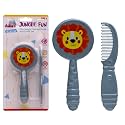 Adore Jungle Fun Brush and Comb Set | Newborn Scalp Grooming Product for Infant Toddler Kids &amp; for New Born Children (Lion)