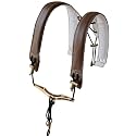 adorence Leather Saxophone Shoulder Strap Sax Harness Strap - Brown