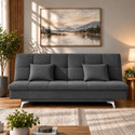 ADORN INDIA 3 Seater single Tone Plain