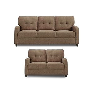 adorn india astor 32 5 seater sofa set camel 3 year warranty