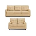 Adorn India Astor 3+2 5 Seater Sofa Set (Beige) (3 Year Warranty)