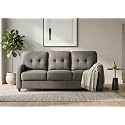 Adorn India Astor 3 Seater Sofa (Grey) (3 Year Warranty)
