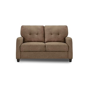 adorn india astor 2 seater sofa camel 3 year warranty