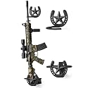 Adowes Gun Rack for Wall Western Shotgun Rifle Rack Wall Mount Metal Wall Gun Hanger Holder Display for Sword Bow Firearm Texas Star and Horseshoe