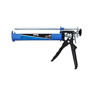 9-inch chemical rebarring gun  950g  dual shaft for 2-component dispensing  mig welded barrel  dual plunger brackets  heavy-duty trigger  aluminium handle  high-precision application