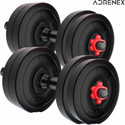 Adrenex 12 kg Dumbbells Kit Adjustable Dumbbell