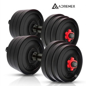 Adrenex 20kg Dumbbells Pair - Heavy-Duty Free