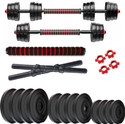 Adrenex Convertible Dumbbells Kit 26 Kg For Home Gym Adjustable Dumbbell