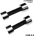 Adrenex Fixed Steel Dumbbell 3 Kg X