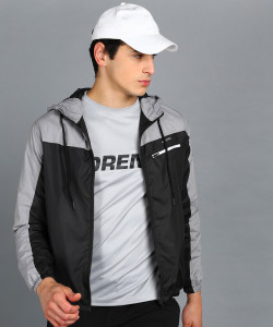 adrenex full sleeve colorblock men jacket