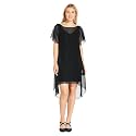 Adrianna Papell Chiffon Overlay Sheath Dress