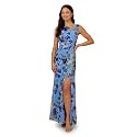 Adrianna Papell Long Sleeve Printed Floral Chiffon