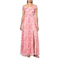 Adrianna Papell Sweetpea Print Tulle Gown
