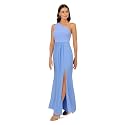 Adrianna Papell Women's One Shoulder Chiffon Gown