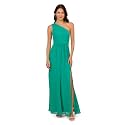 Adrianna Papell Women's One Shoulder Chiffon Gown