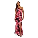 Adrianna Papell Women's One Shoulder Chiffon Gown