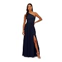 Adrianna Papell Women's One Shoulder Chiffon Gown