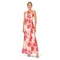 Adrianna Papell Women's One Shoulder Chiffon Gown