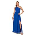 Adrianna Papell Women's One Shoulder Chiffon Gown