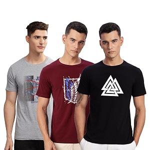 ADRO 100 Cotton Lycra Tshirts for Men