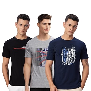 ADRO 100 Cotton Lycra Tshirts for Men