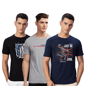 ADRO 100 Cotton Lycra Tshirts for Men
