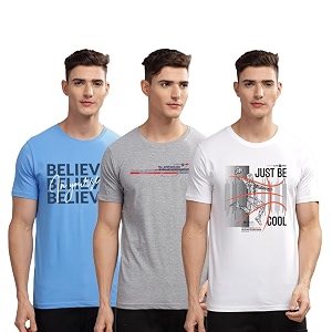 ADRO 100 Cotton Lycra Tshirts for Men
