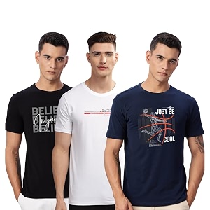 ADRO 100 Cotton Lycra Tshirts for Men