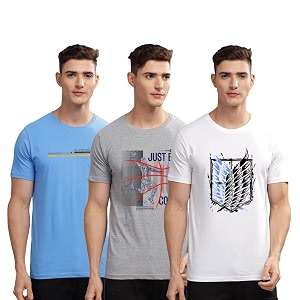 ADRO 100 Cotton Lycra Tshirts for Men