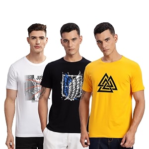 ADRO 100 Cotton Lycra Tshirts for Men