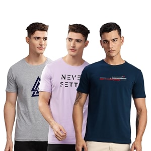 ADRO 100 Cotton Lycra Tshirts for Men