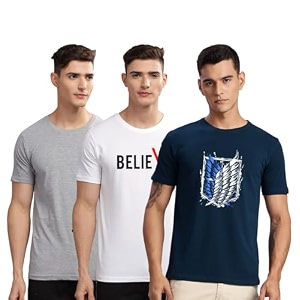 ADRO 100 Cotton Lycra Tshirts for Men