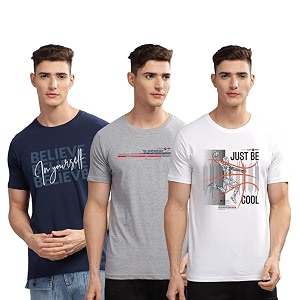 ADRO 100 Cotton Lycra Tshirts for Men