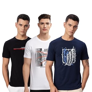 ADRO 100 Cotton Lycra Tshirts for Men